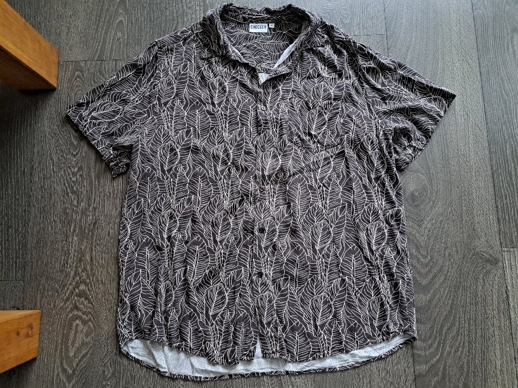Heren Blouse  Checker  - XL  jusa17, Bruin, Ophalen of Verzenden, Zo goed als nieuw, Checker