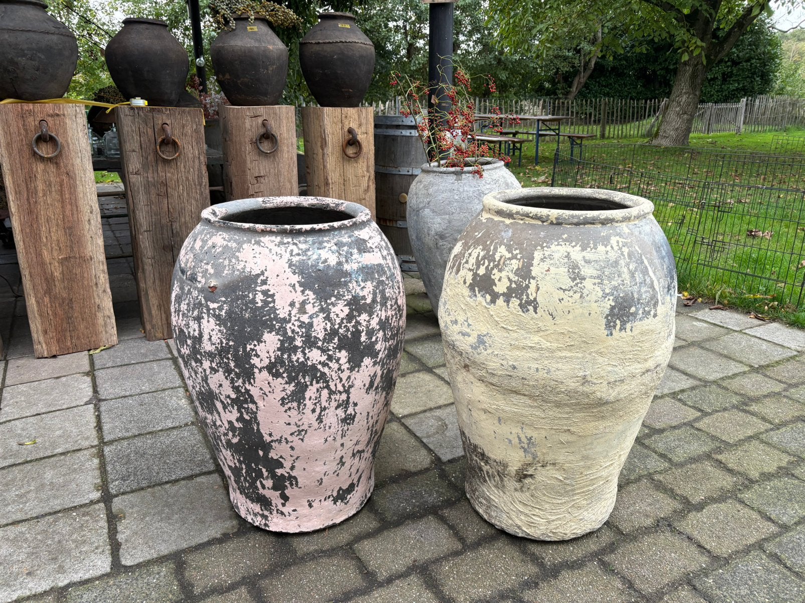 2 grote oude kruiken - Ibiza stijl - AANBIEDING!, Huis en Inrichting, Ophalen, Gebruikt, Overige kleuren, T