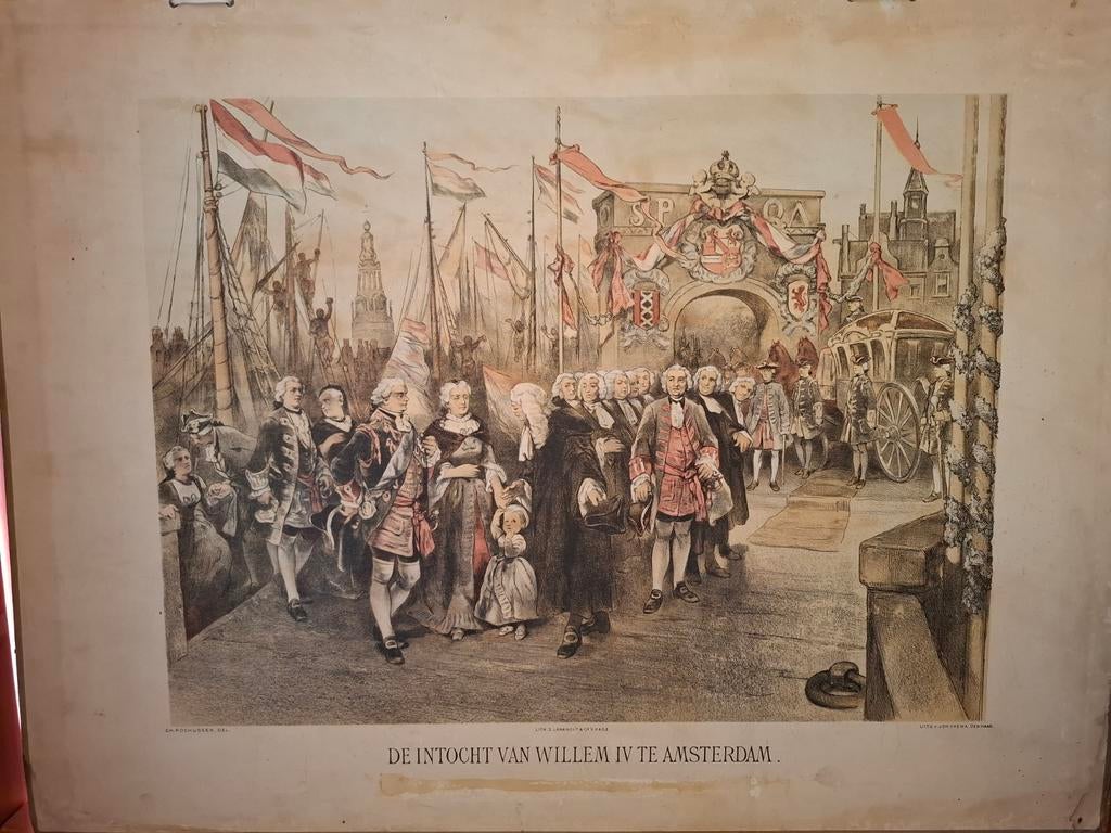Schoolplaat antiek, Ophalen