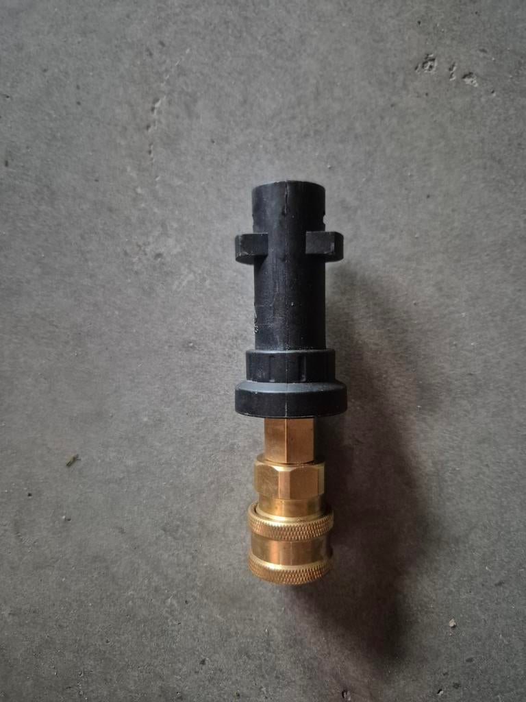Adapter Karcher K-serie naar Quick Connect (Foam blaster), Tuin en Terras, Hogedrukreinigers, Ophalen of Verzenden, Zo goed als nieuw