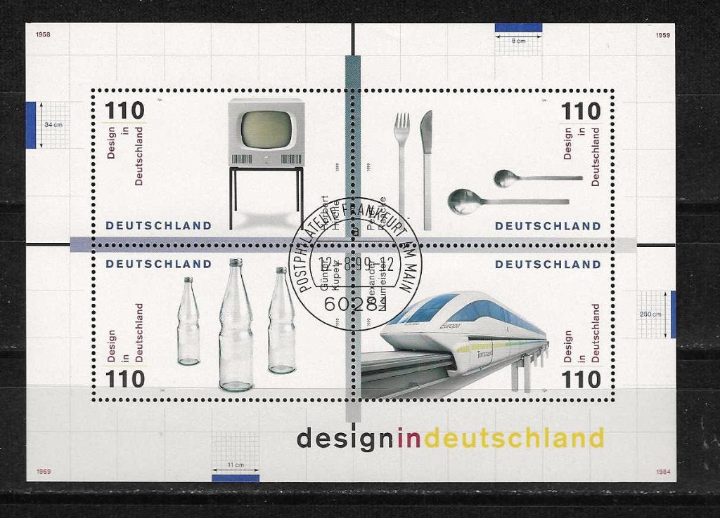 BRD 2068-2071 blok 50, Ophalen of Verzenden, BRD, Gestempeld
