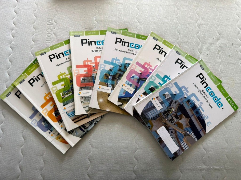 Pincode leerwerkboeken - Katern 1 t/m 8 - 4/5/6 VWO, Boeken, Schoolboeken, Ophalen, VWO, Noordhoff, Economie