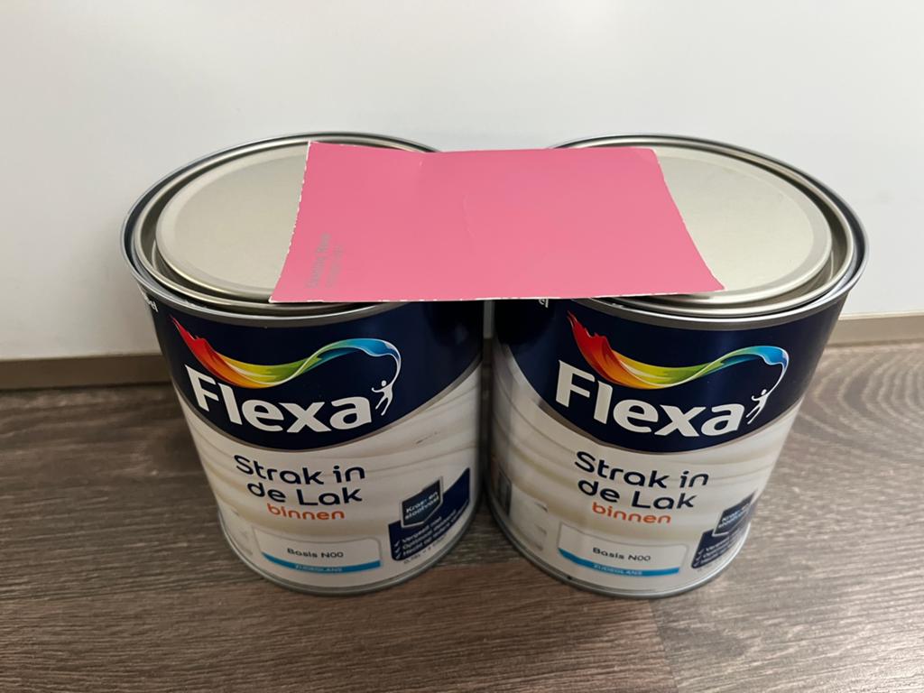 Flexa strak in de lak evening rose, Ophalen, Nieuw, Roze, Lak