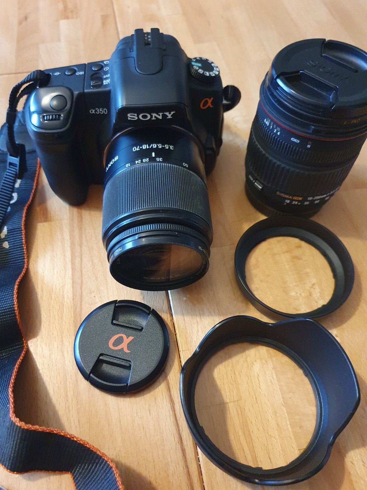 Digitale Fotocamera SONY alpha350 14,2 Mp met 2 lensen, 14 megapixels, Spiegelreflex, Geheugenkaart, Ophalen of Verzenden