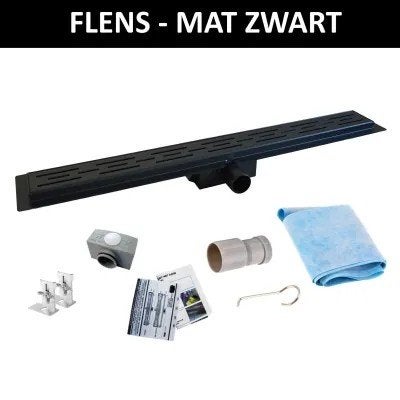 Douchegoot zwart 90 cm nieuw in doos, Ophalen, Nieuw, Douche