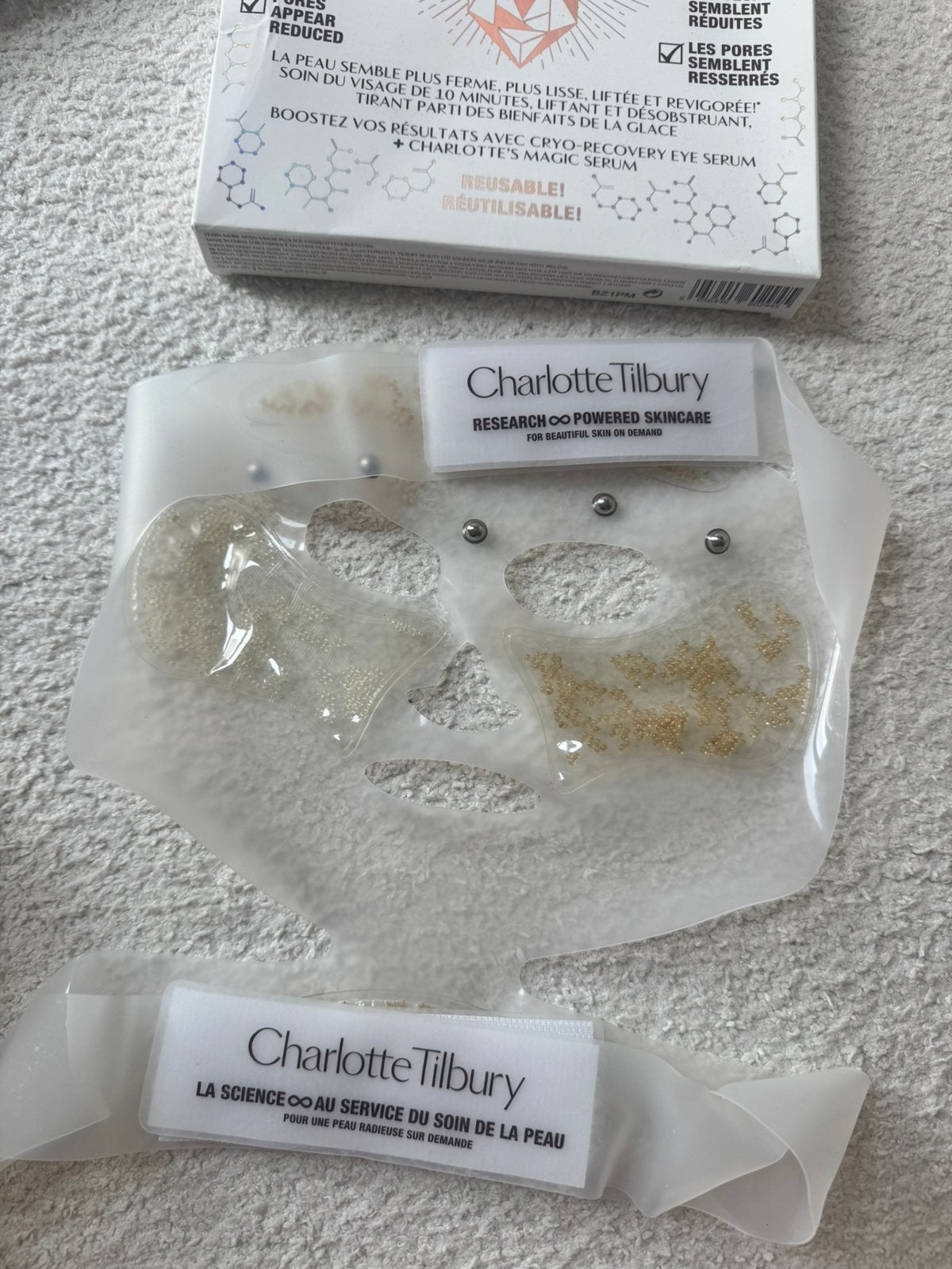Charlotte Tilbury mask, Ophalen of Verzenden, Zo goed als nieuw, Gehele gezicht