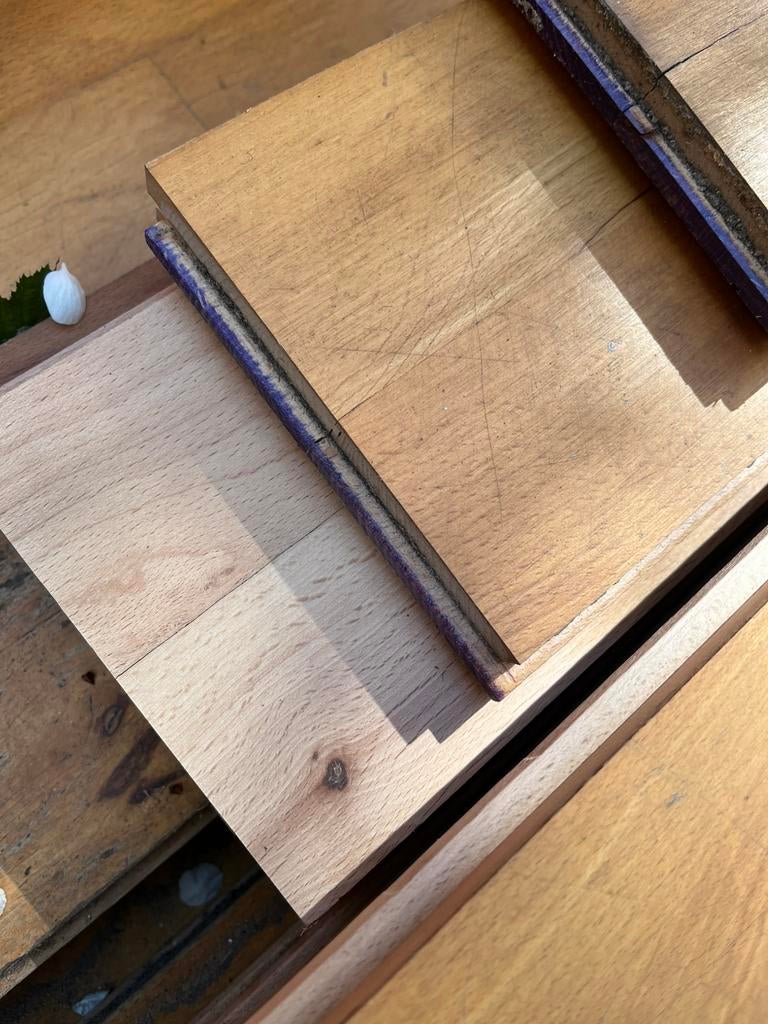 Houten vloer gestoomd beuken, Ophalen, Gebruikt, Overige typen, 10 m² of meer