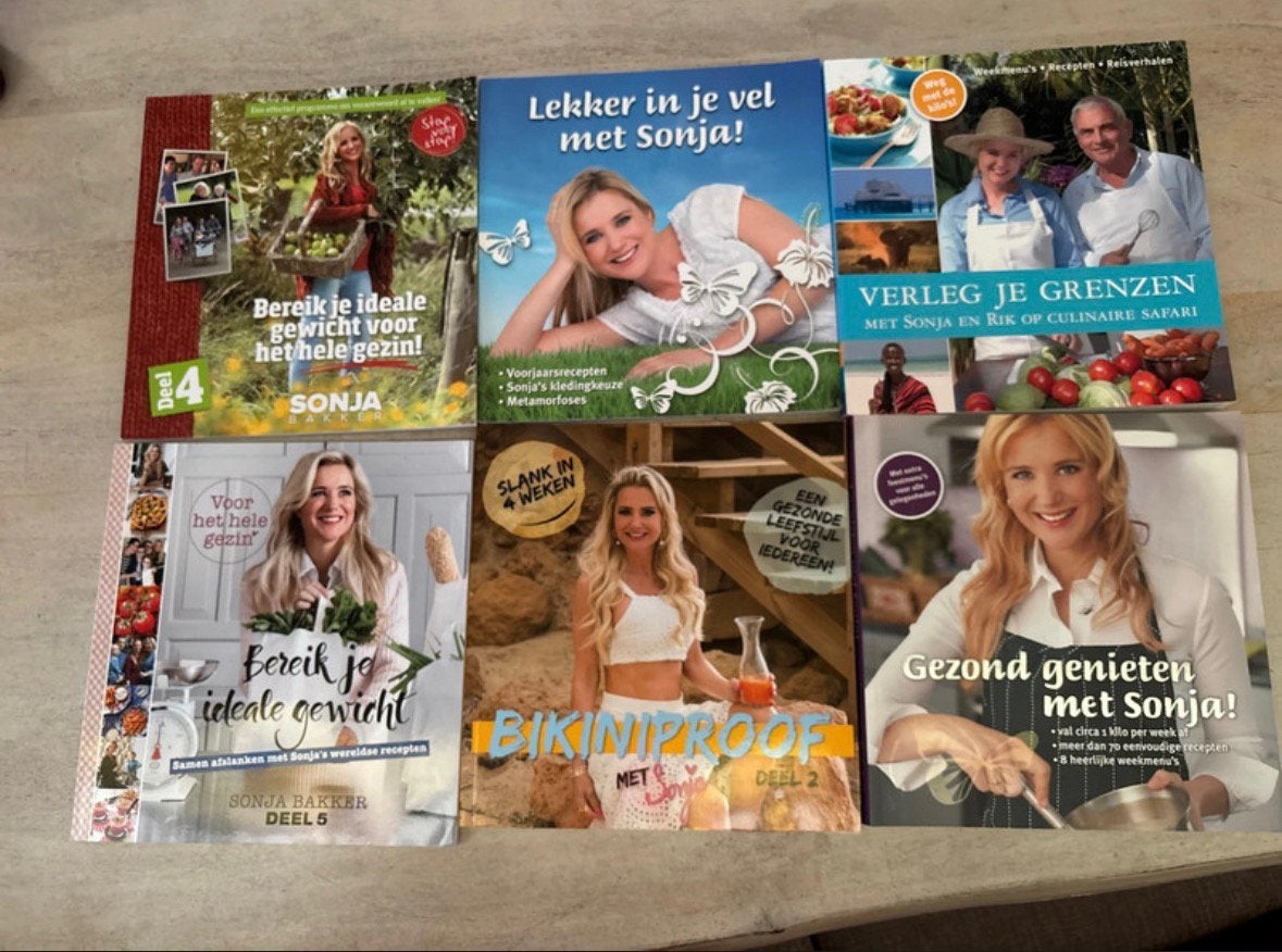 Sonja Bakker kook- & dieetboeken – in nette staat, Ophalen of Verzenden, Zo goed als nieuw, Dieet en Voeding