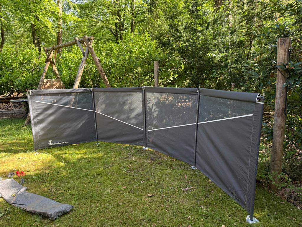 Windscherm Isabella carbon x frame, Caravans en Kamperen, Ophalen, Zo goed als nieuw
