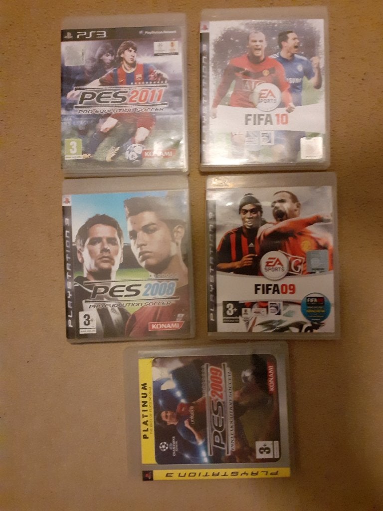 Set van 5 FIFA / PES Soccer Games voor Playstation 3, Ophalen of Verzenden, Zo goed als nieuw