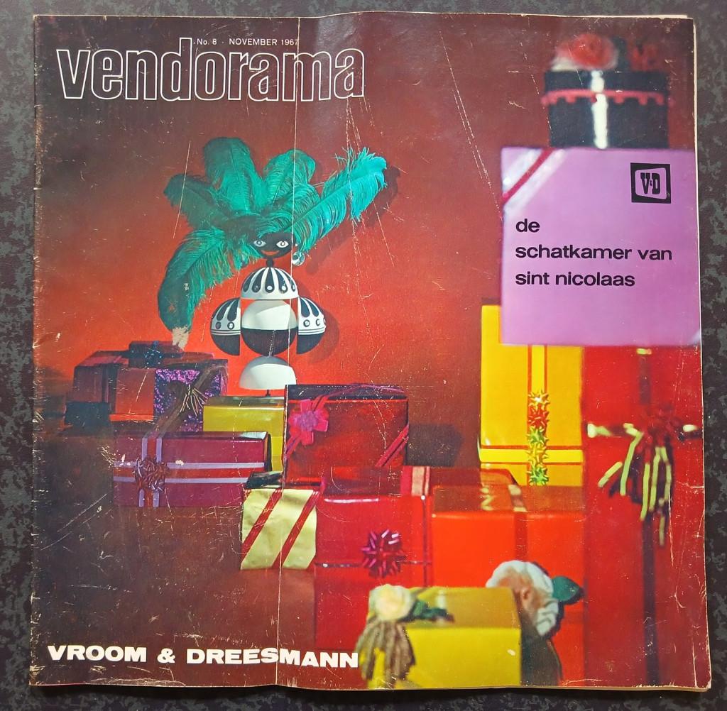 V&D Vendorama schatkamer Sint Nicolaas 1967 folder Lego, Verzenden, Gelezen, Folder