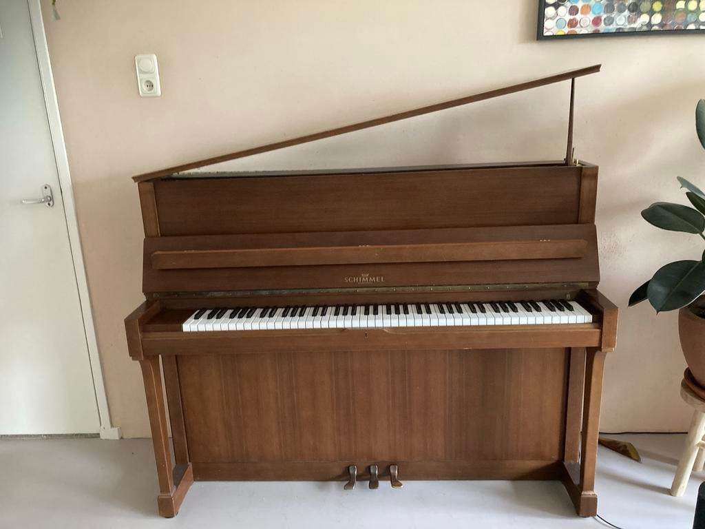 Schimmel, klassieke piano, Ophalen, Gebruikt, Bruin, Piano