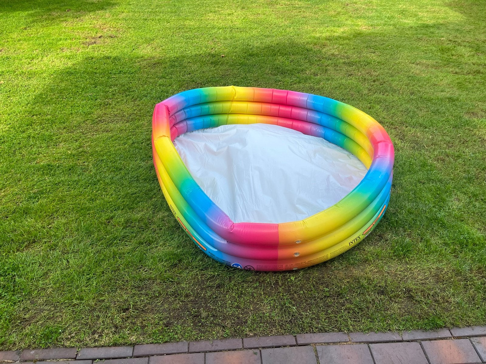 Intex opblaaszwembadje regenboog 130x30 cm, Ophalen, Minder dan 80 cm, Opblaaszwembad, Rond