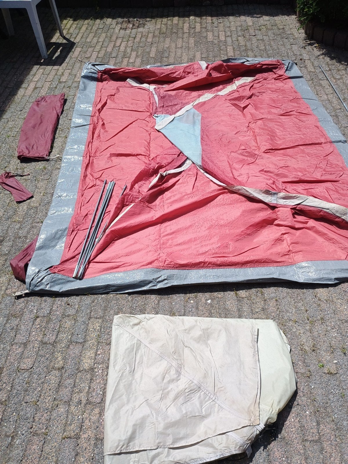 Eenvoudige koepel tent, Caravans en Kamperen, Ophalen