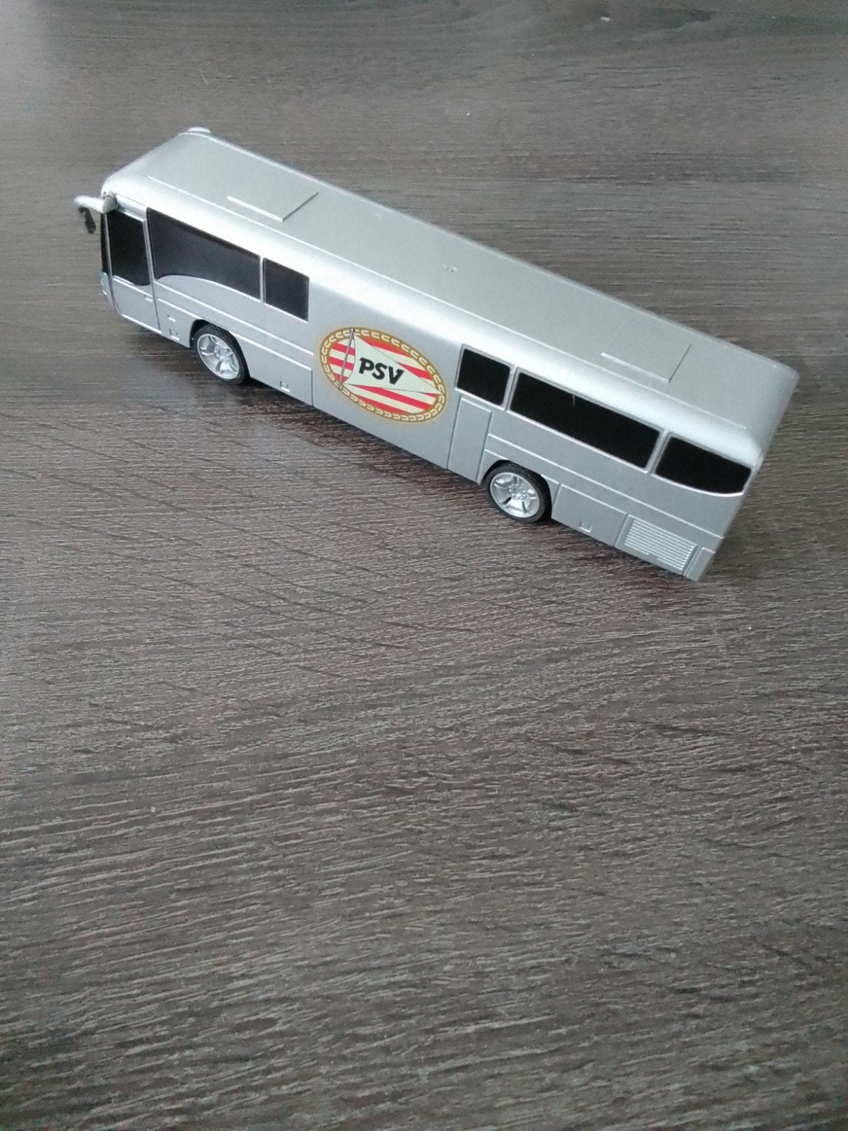 PSV Bus Model - Zilverkleurig Speelgoedbusje, Ophalen, Gebruikt