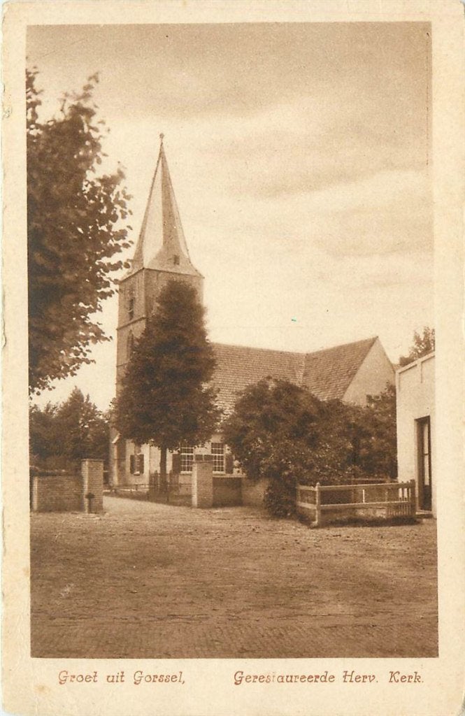 378-355-007 Gorssel Herv Kerk, Ophalen of Verzenden, Voor 1920, Gelderland
