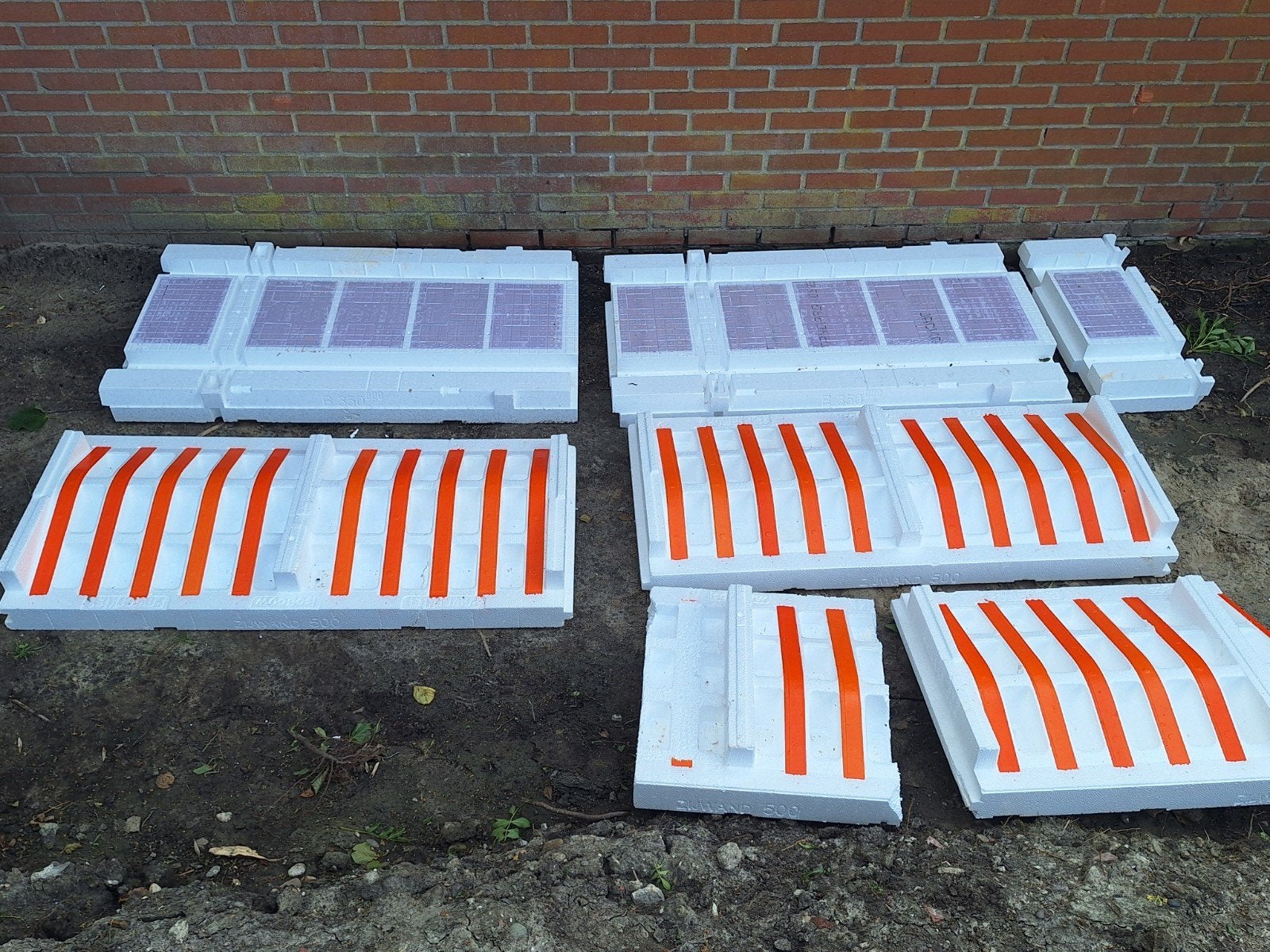 Enkele EPS Isolatieplaten: Zijwand 500 & Bodemplaat 350, Ophalen, Piepschuim (Tempex)