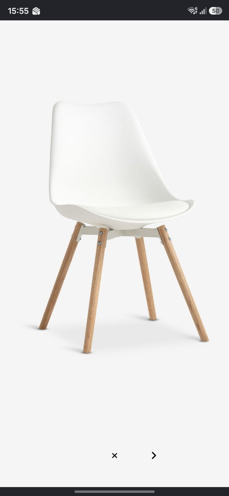 4 Eetkamerstoelen wit, Ophalen