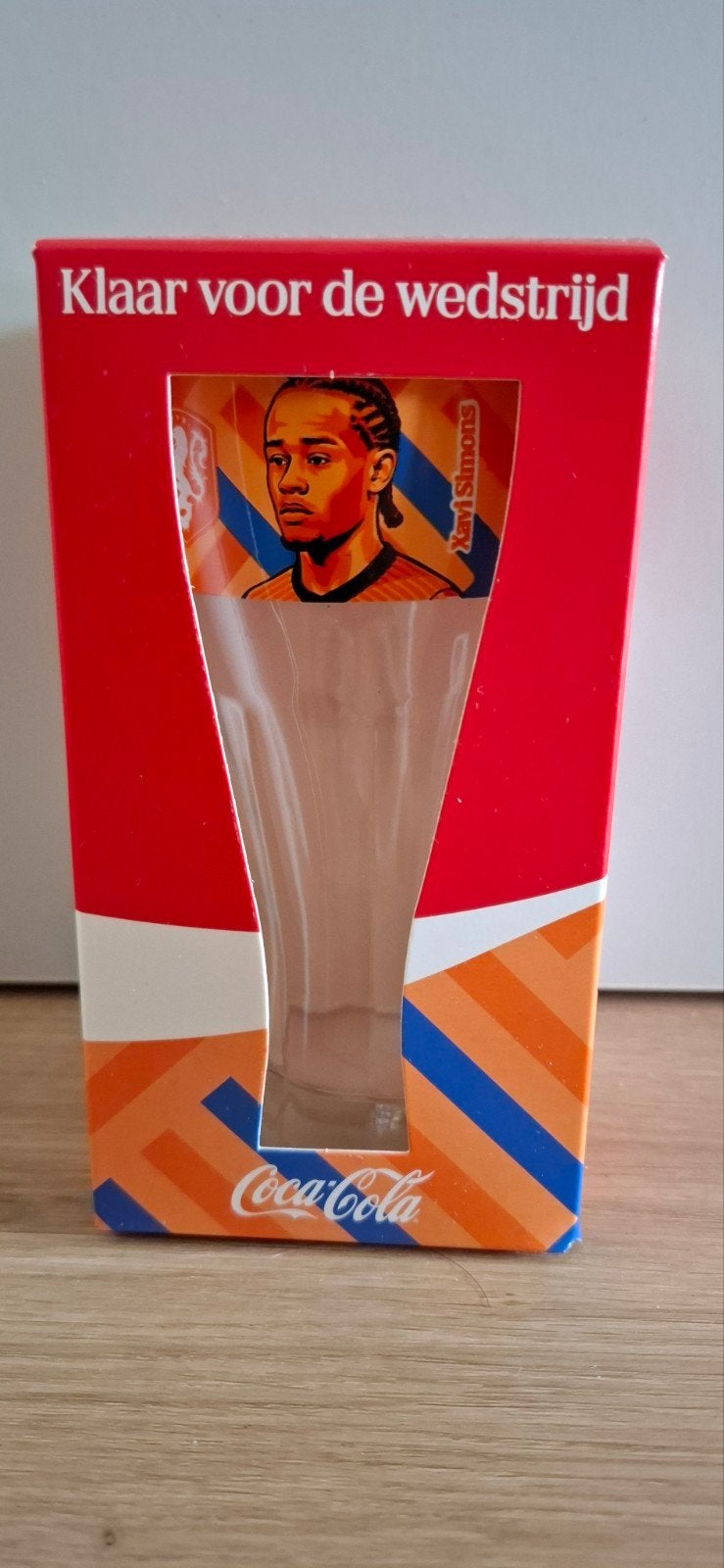 Coca-Cola Xavi Simons Glas - Klaar voor de wedstrijd, Verzamelen, Ophalen of Verzenden, Nieuw, Overige binnenlandse clubs, Overige typen