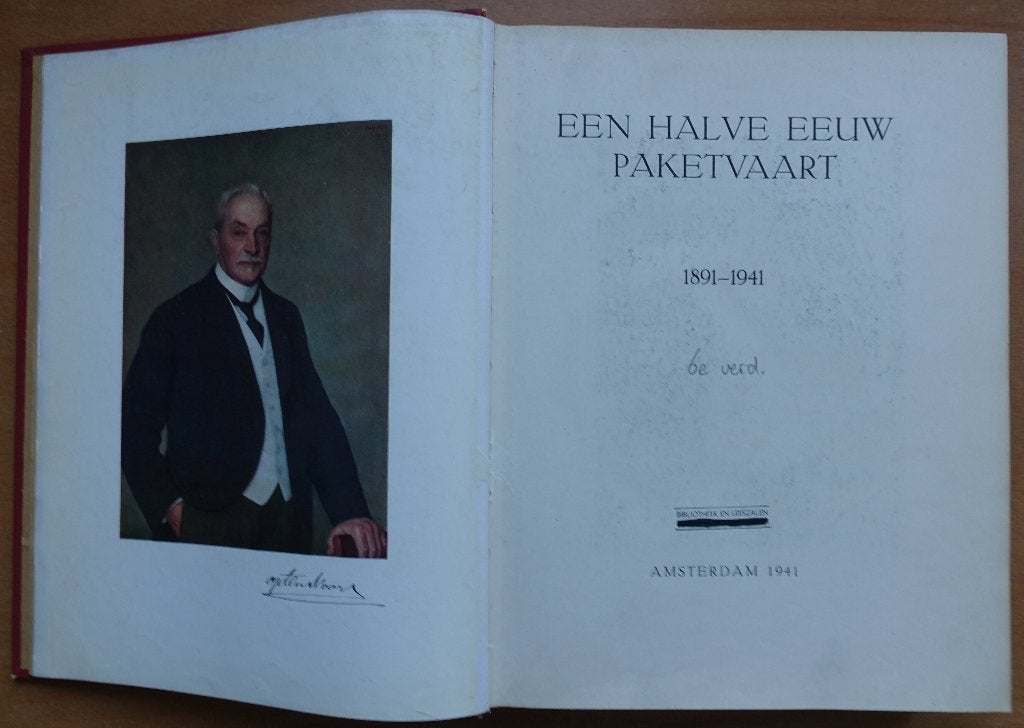Een Halve Eeuw Paketvaart, 1891-1941, 19e eeuw, Dr M.G. de Boer e.a., Verzenden, Zo goed als nieuw