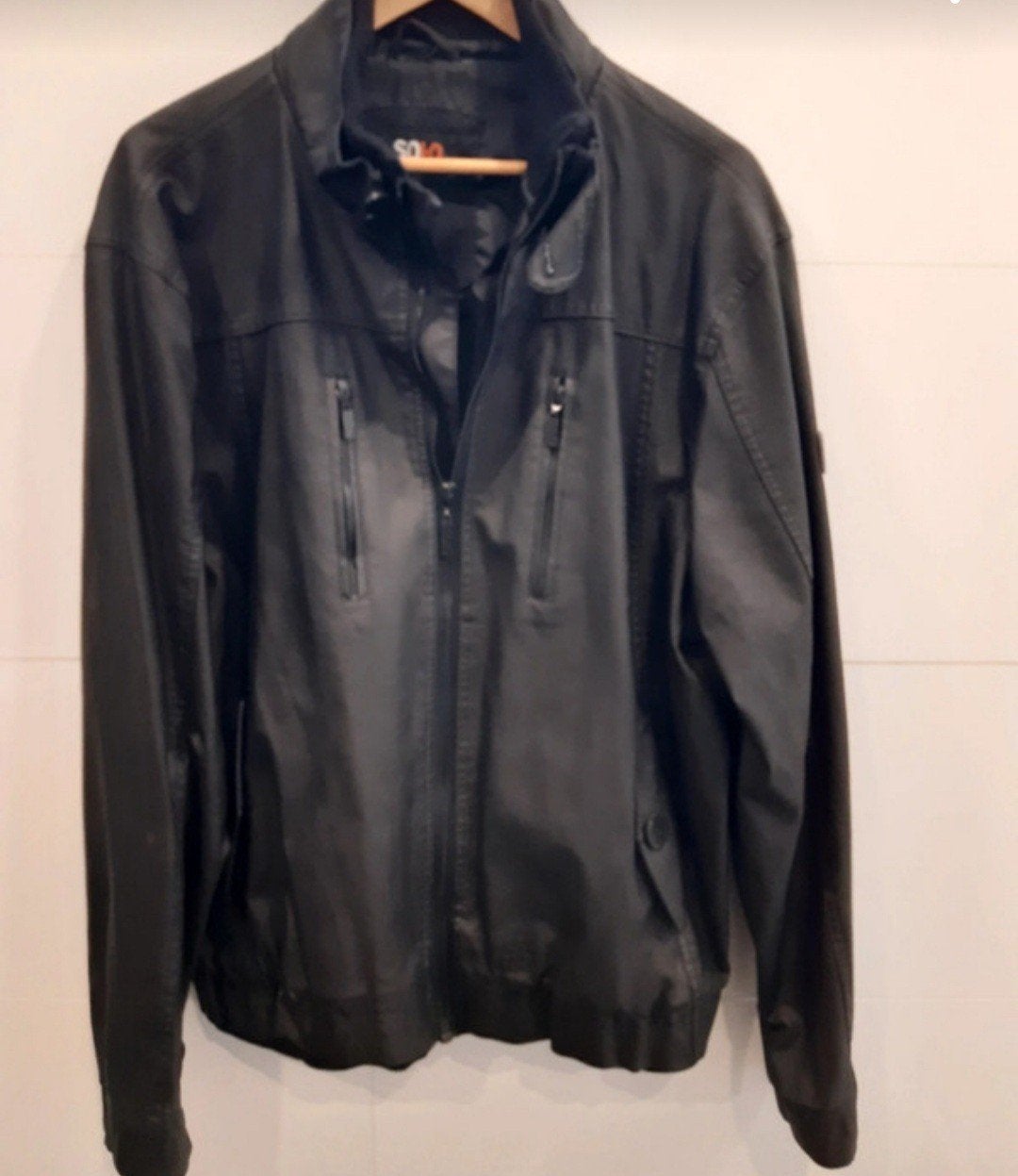 Stijlvol Zwart Soho Herenjack - Maat XXL, Zwart, Maat 56/58 (XL), Ophalen of Verzenden, Zo goed als nieuw