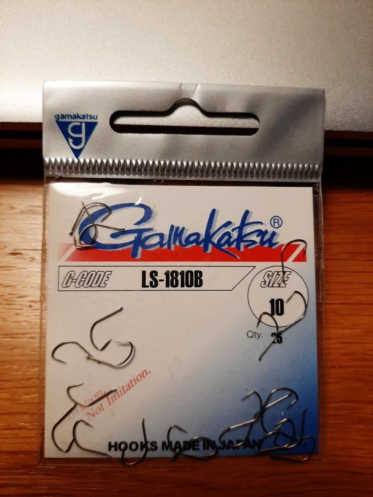 Gamakatsu LS-1810B vishaakjes, maat 10 (25 stuks), Watersport en Boten, Hengelsport | Algemeen, Ophalen of Verzenden, Nieuw, Haak