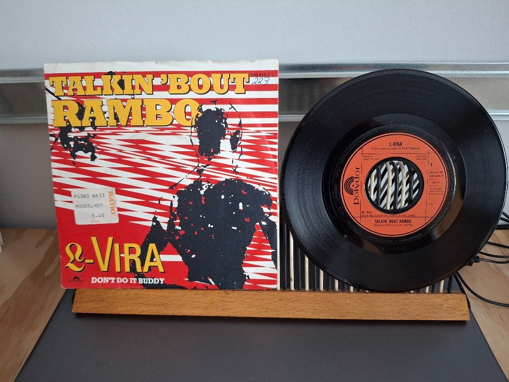 L-Vira-Talkin' bout rambo(414) 1 euro vaste prijs, Ophalen of Verzenden, Zo goed als nieuw, 7 inch, Pop