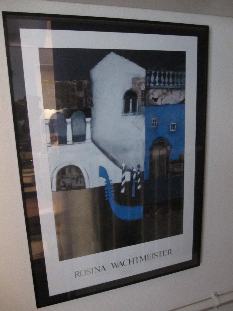 Prachtige poster Rosina Wachtmeister met lijst, Ophalen, Met glas, Metaal, 100 cm