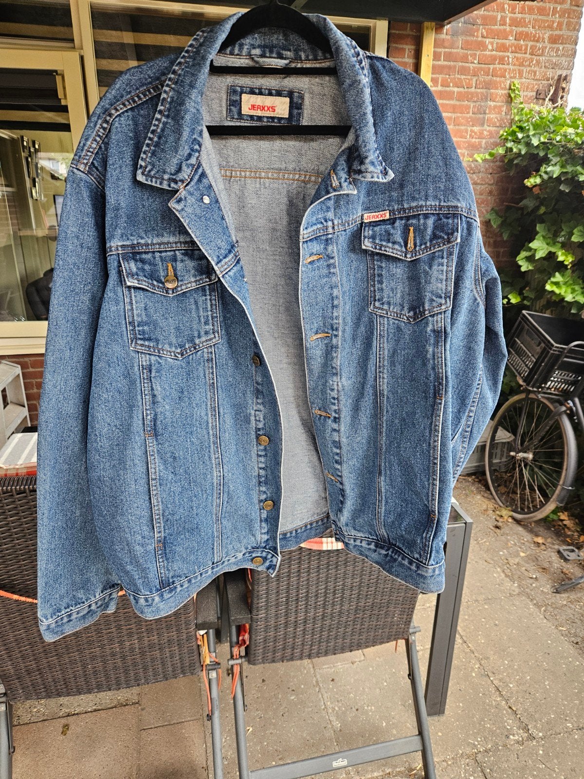 Vintage denim spijkerjas XXL - Stevig en duurzaam, Ophalen of Verzenden