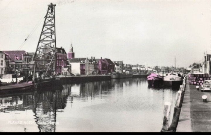 Vlaardingen Havengezicht Oude Haven 1961, Verzenden, 1960 tot 1980, Gelopen, Zeeland