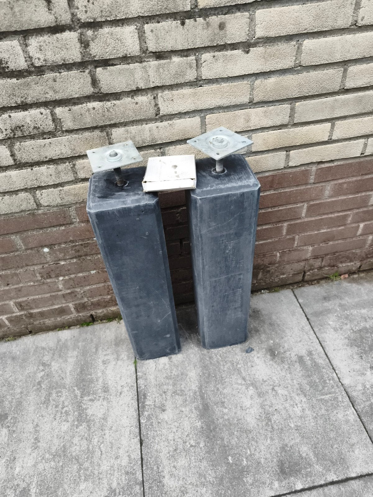 Beton poer 15*15 Antraciet, Kunststof, 50 tot 75 cm, Nieuw, 40 liter of meer