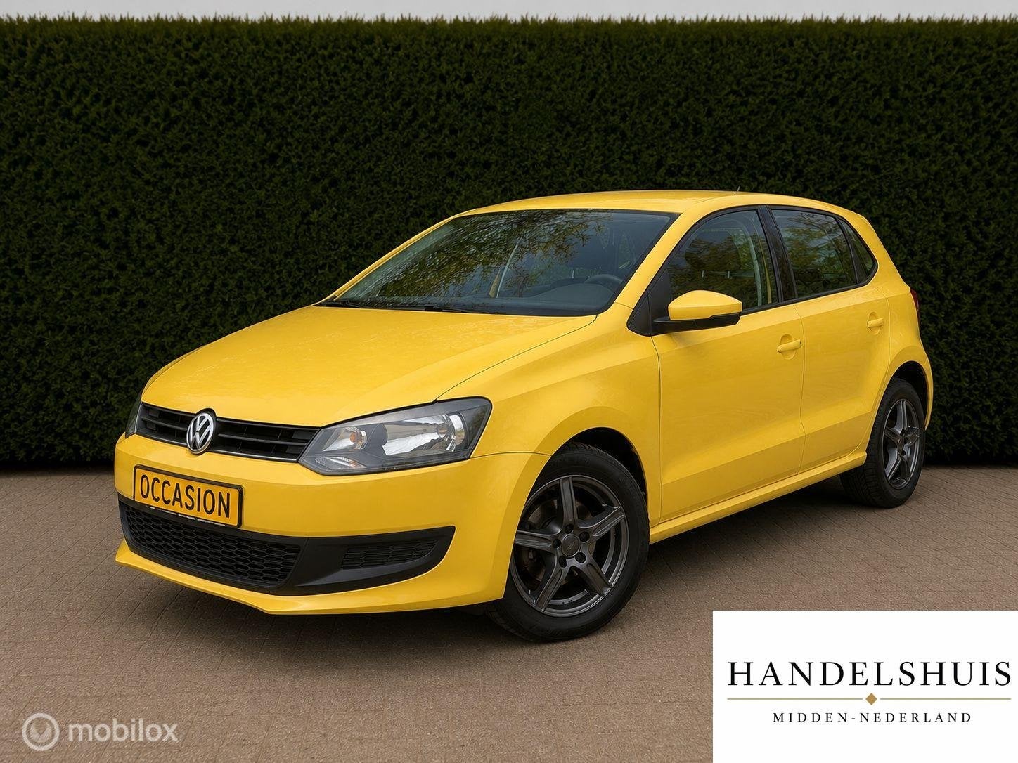 Volkswagen Polo 1.2 Airco Navi/Carplay 15" Velgen Bluetooth, Auto's, Voorwielaandrijving, Gebruikt, 1198 cc, Geel