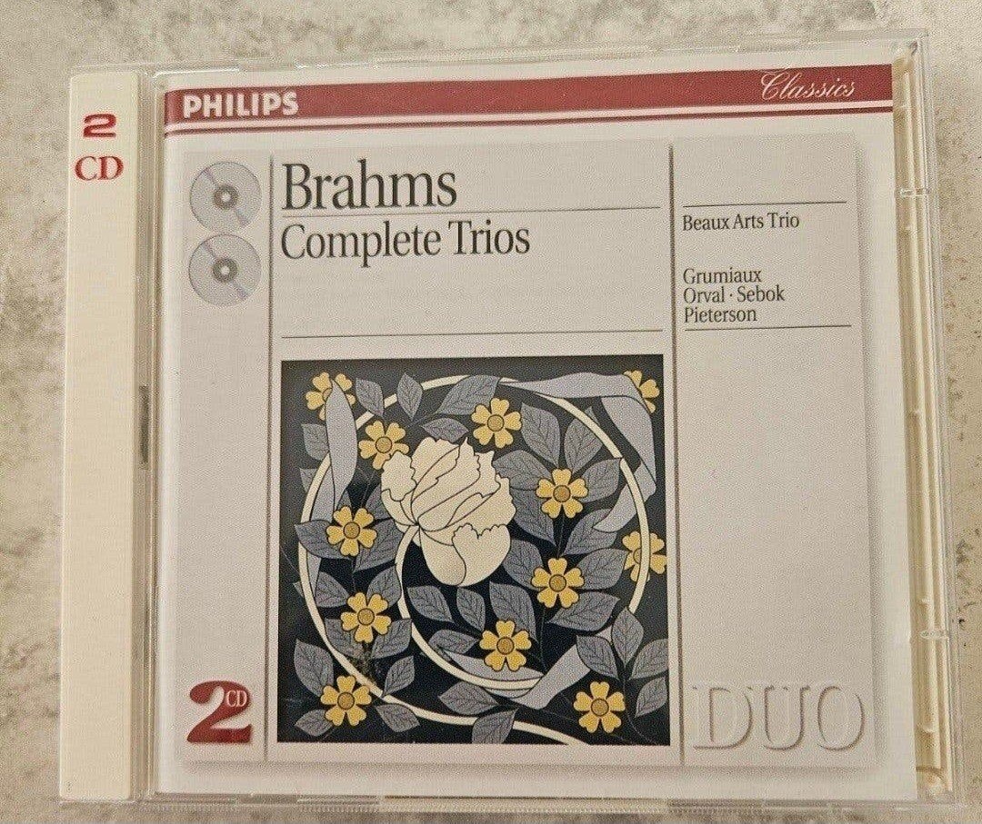 Dubbel-cd: Brahms - Complete Trios (Philips Duo - Beaux Arts, Ophalen of Verzenden, Zo goed als nieuw