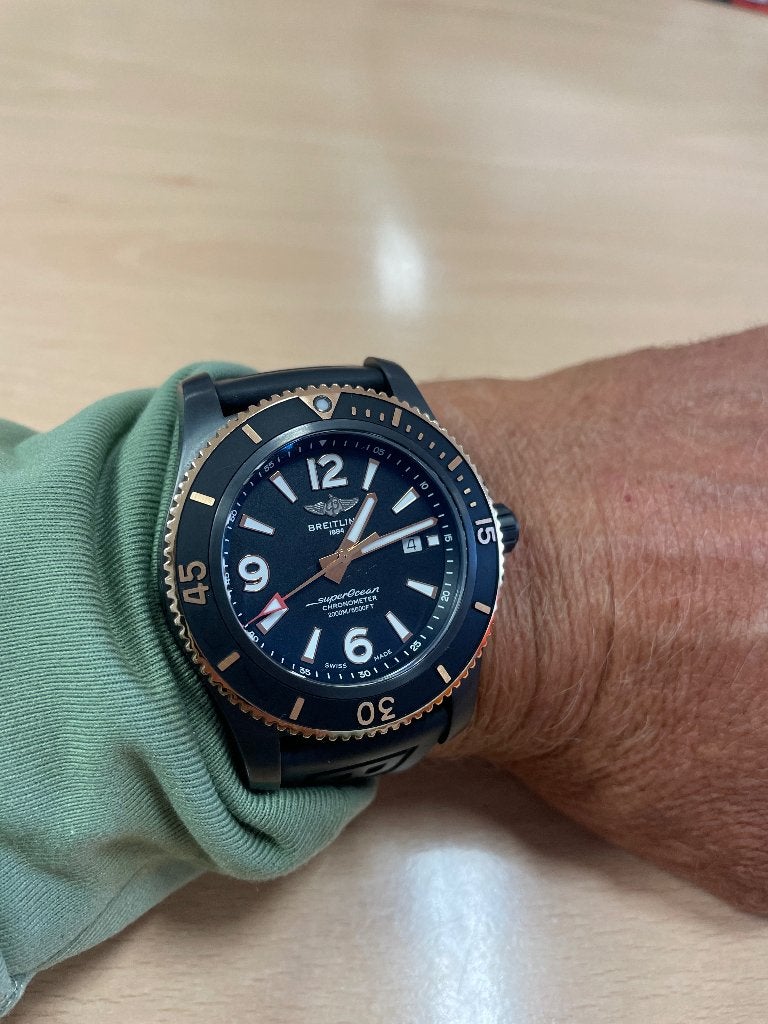 BREITLING SUPEROCEAN 46, Sieraden, Tassen en Uiterlijk, Horloges | Heren, Ophalen, Breitling, Polshorloge, Kunststof