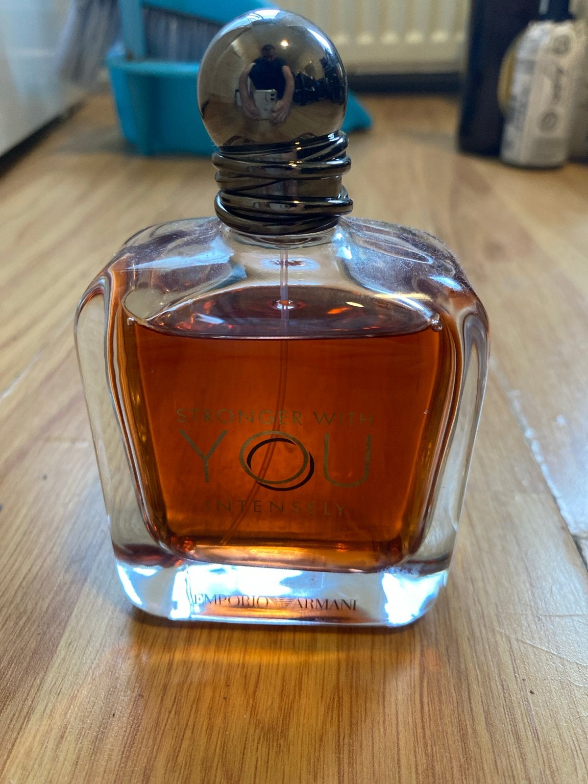 E. Armani 150ml Stronger With You Intensely Eau de Parfum, Ophalen of Verzenden, Zo goed als nieuw