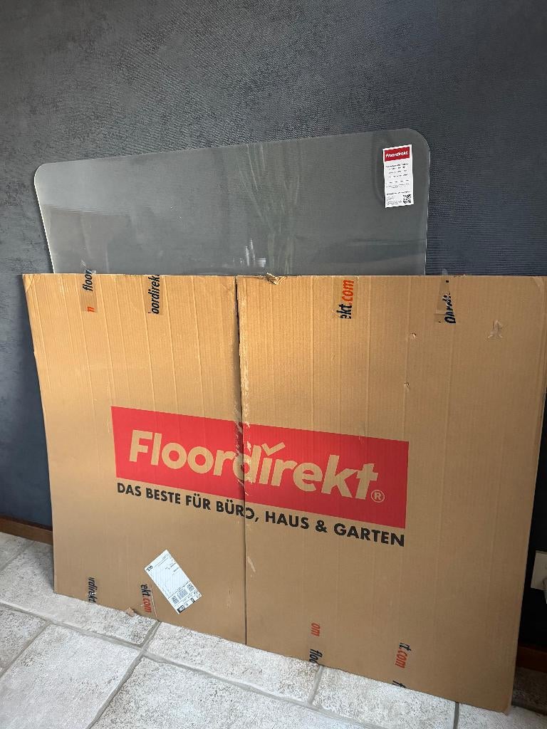 Stoelmat voor harde vloeren Wit / 90 x 120 cm, Diversen, Bureau-accessoires, Ophalen, Nieuw