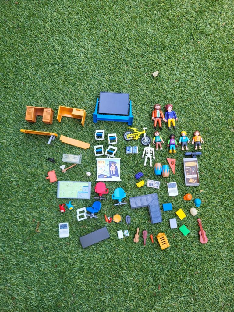 Playmobil School en gym zaal 9454, Ophalen of Verzenden, Gebruikt