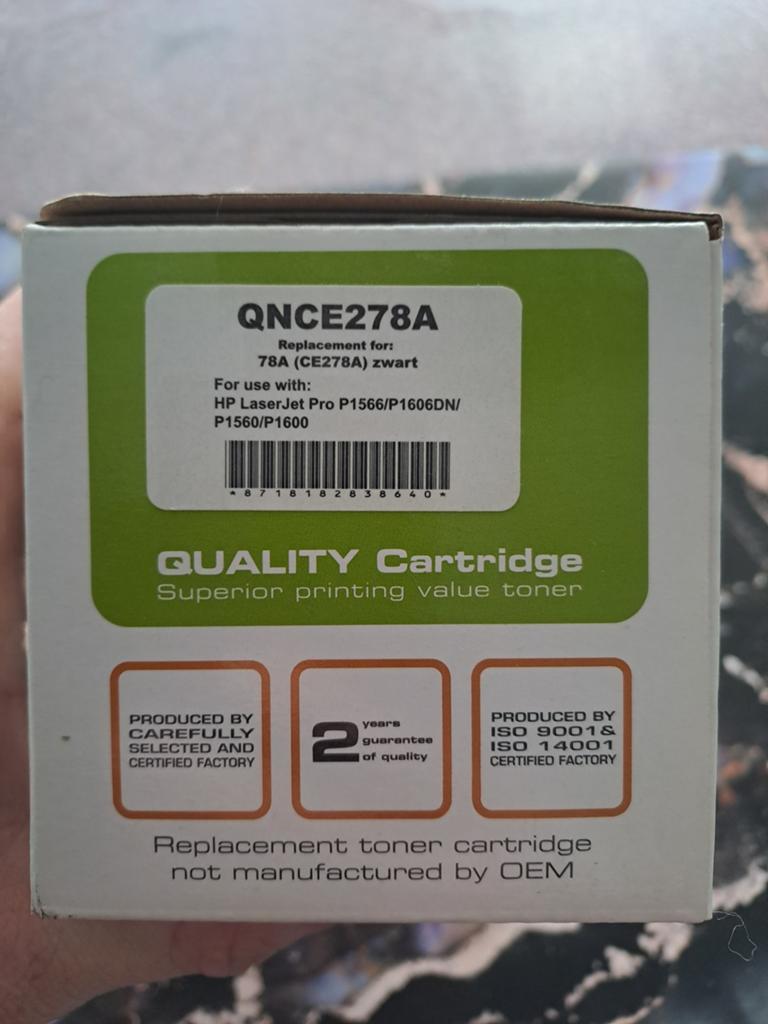 Kwaliteit Toner Cartridge voor HP LaserJet Pro (CE278A), Ophalen of Verzenden, Nieuw, Toner, QNCE