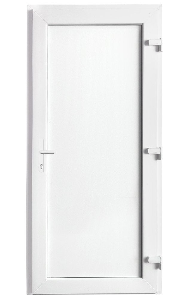 Kunststof Buitendeur Volpaneel Buiten B98 H200cm Wit, Niet ingevuld, Kunststof, 80 tot 100 cm, Niet ingevuld