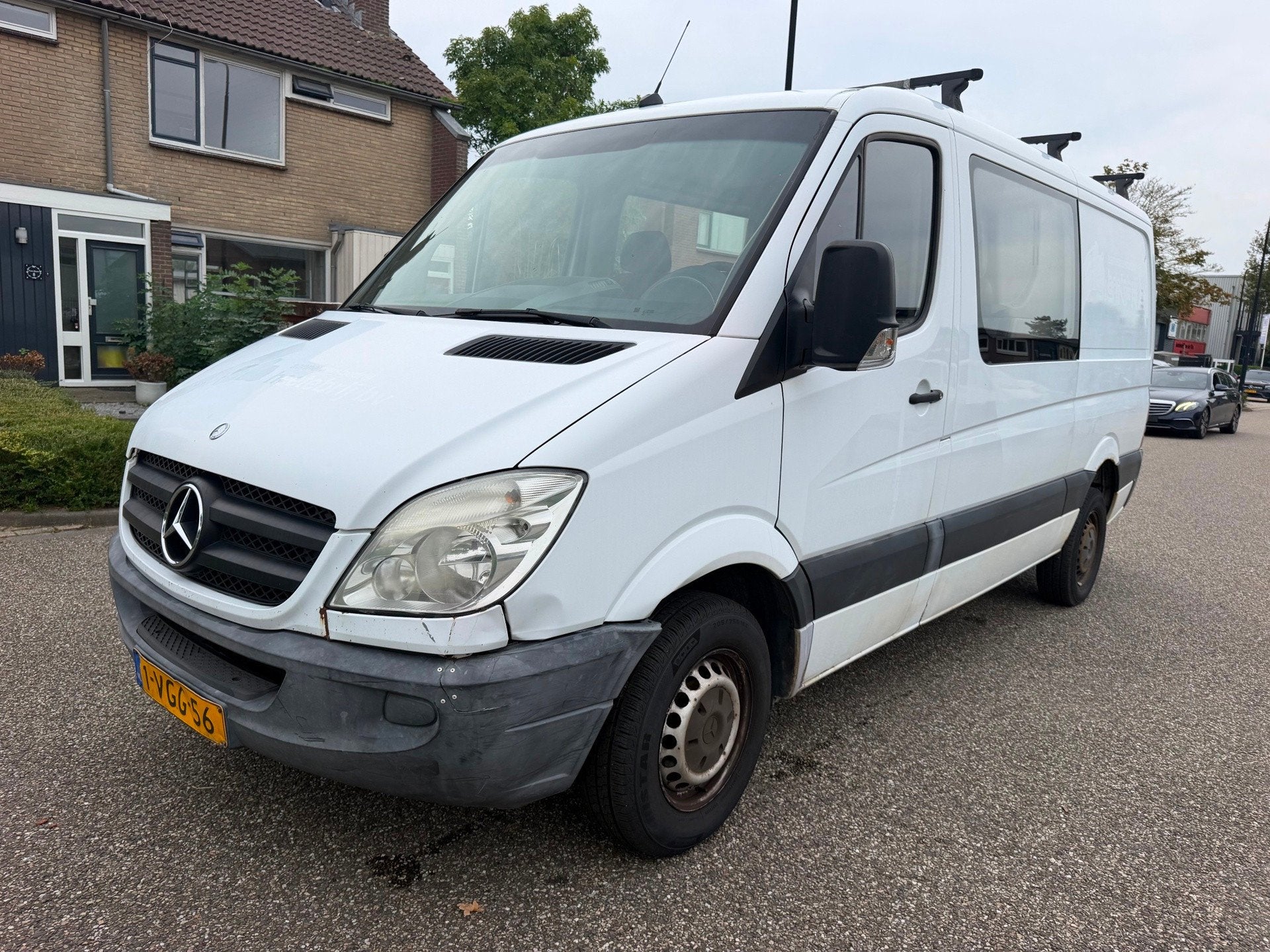 Mercedes-Benz Sprinter 210 2.2 CDI 366, Auto's, Achterwielaandrijving, Gebruikt, 7 stoelen, Wit