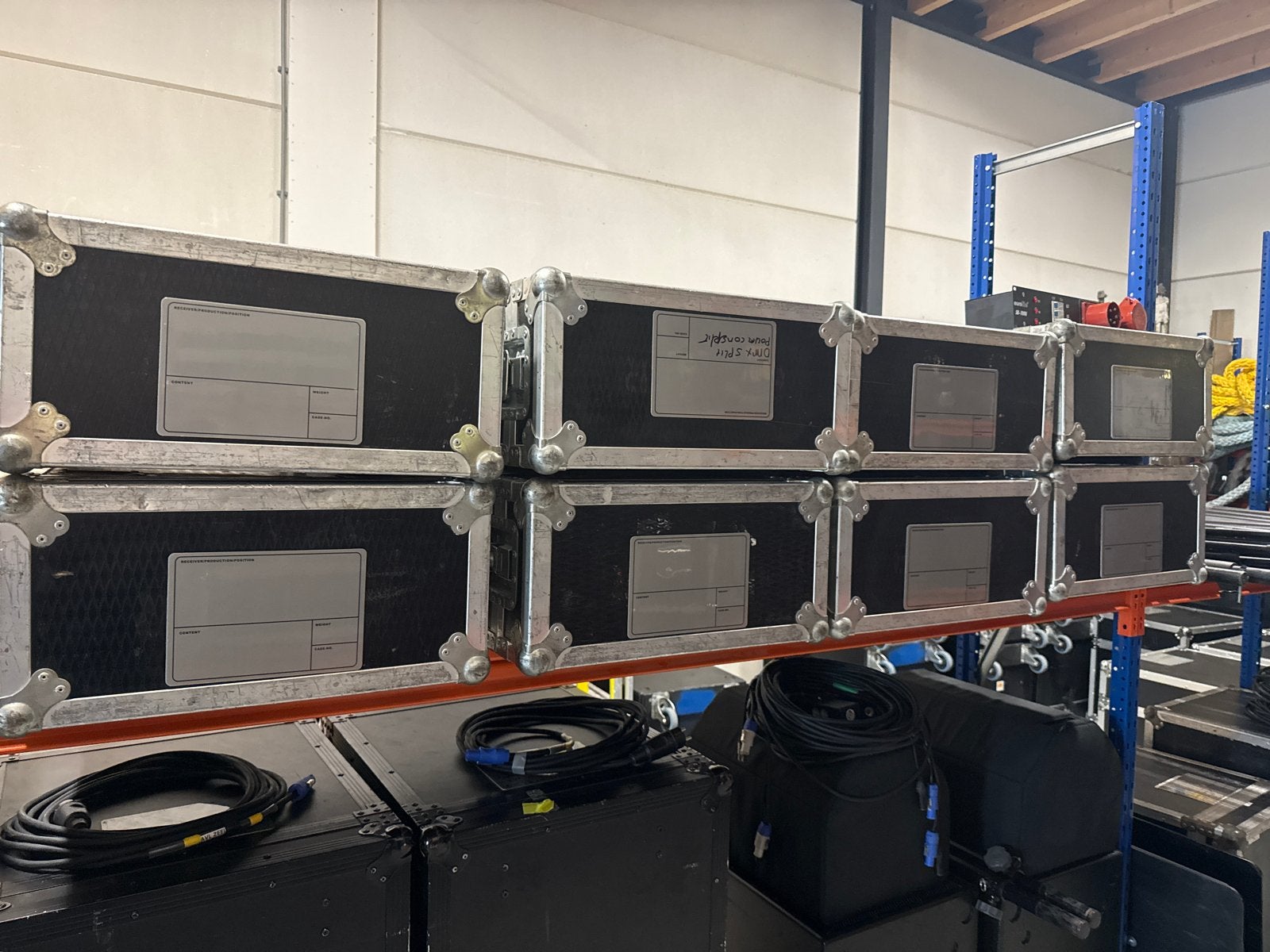 8x Flightcase 5 HE voor Microfoons en Randapparatuur, Ophalen of Verzenden, Gebruikt, Overige instrumenten, Flightcase
