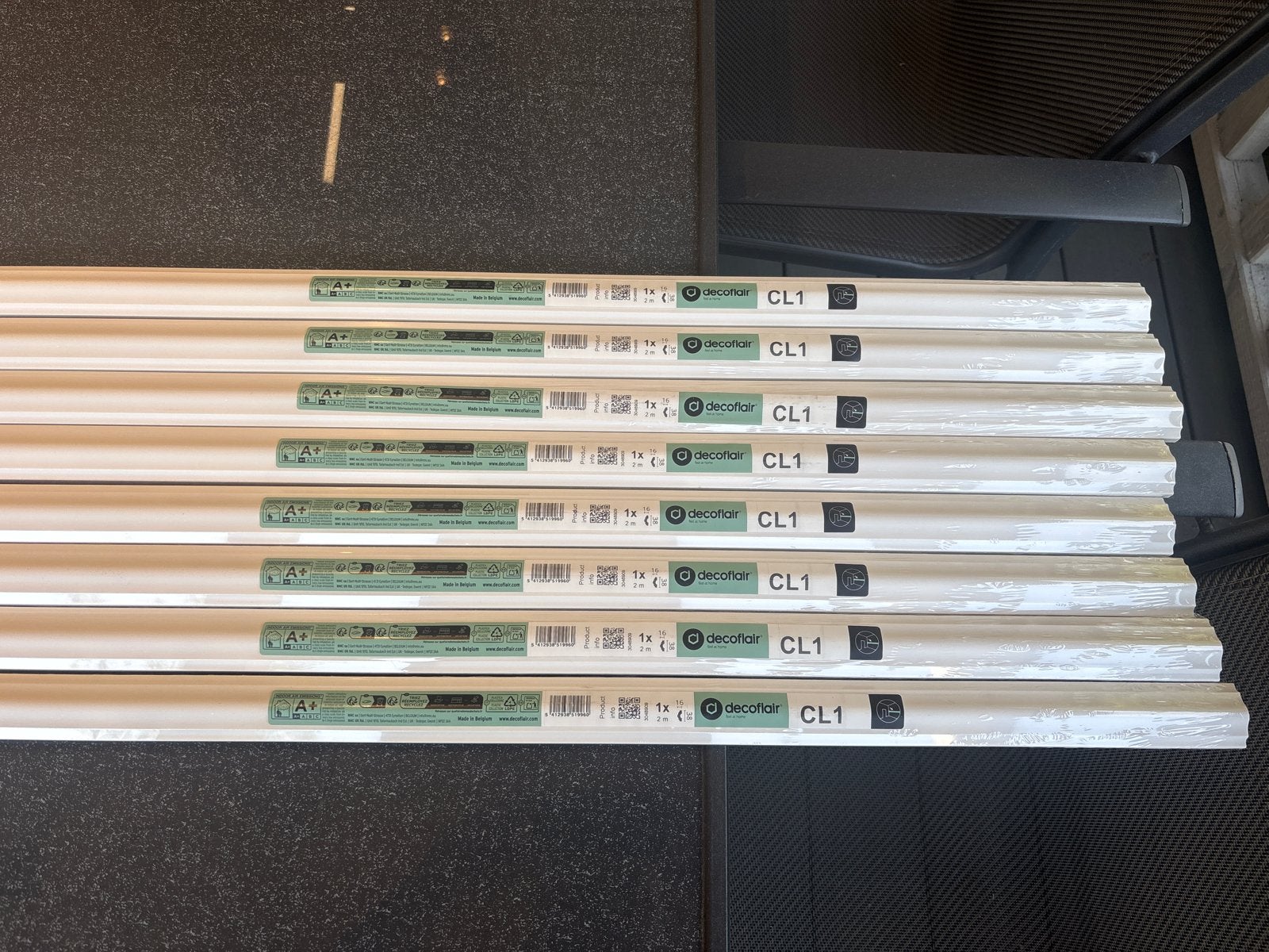 Nieuwe decorflair CL1 plinten (8 stuks) 2m per stuk, Kunststof, Nieuw, Ophalen of Verzenden, 250 cm of meer