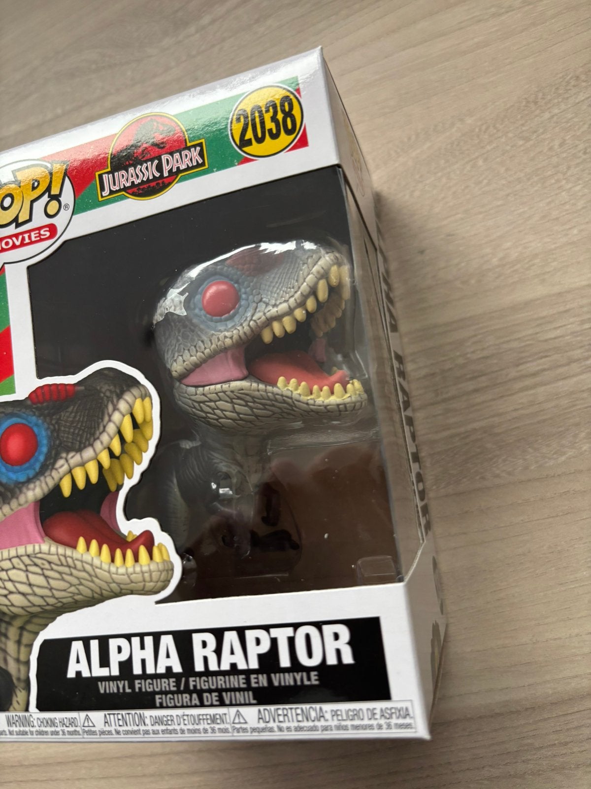Funko Pop! Jurassic Park Alpha Raptor #2038 Vinyl Figure, Funko Europe, Ophalen of Verzenden, Zo goed als nieuw, 4th floor, 1 Queen Caroline St, London W6 9YN, Verenigd Koninkrijk
