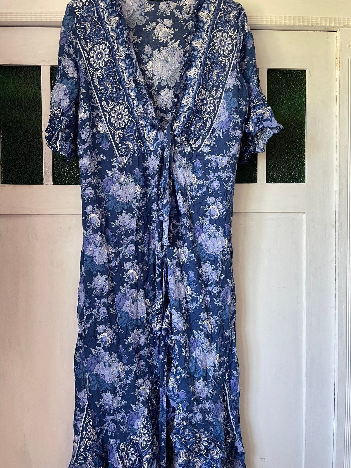 Bindi wikkeljurk blauw maat L/XL, Verzenden, Nieuw, Maat 46/48 (XL) of groter, Blauw