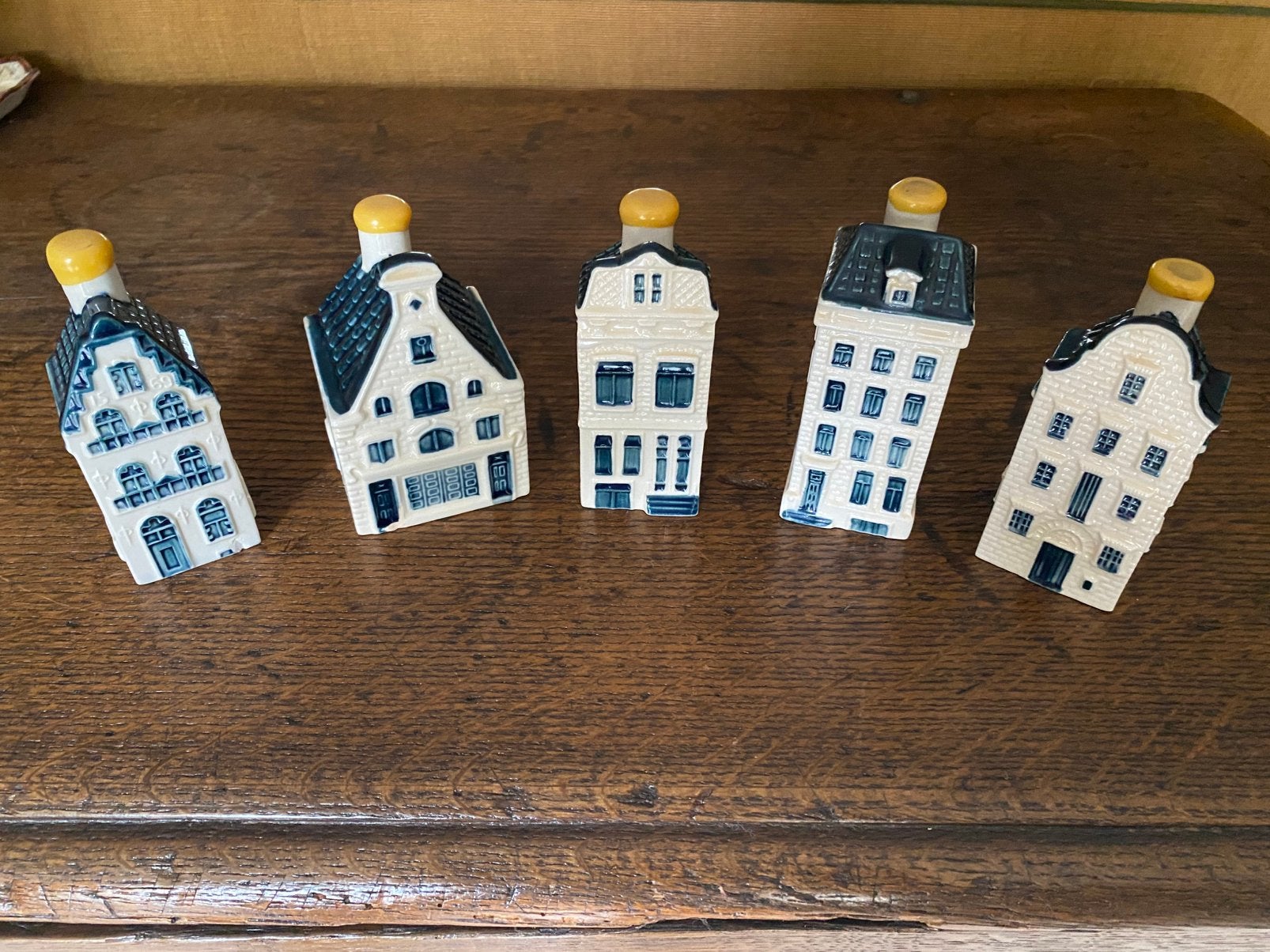 5 originele KLM Bols huisjes – gevuld & ongeopend, Ophalen, Nieuw, 61 t/m 80, Gevuld