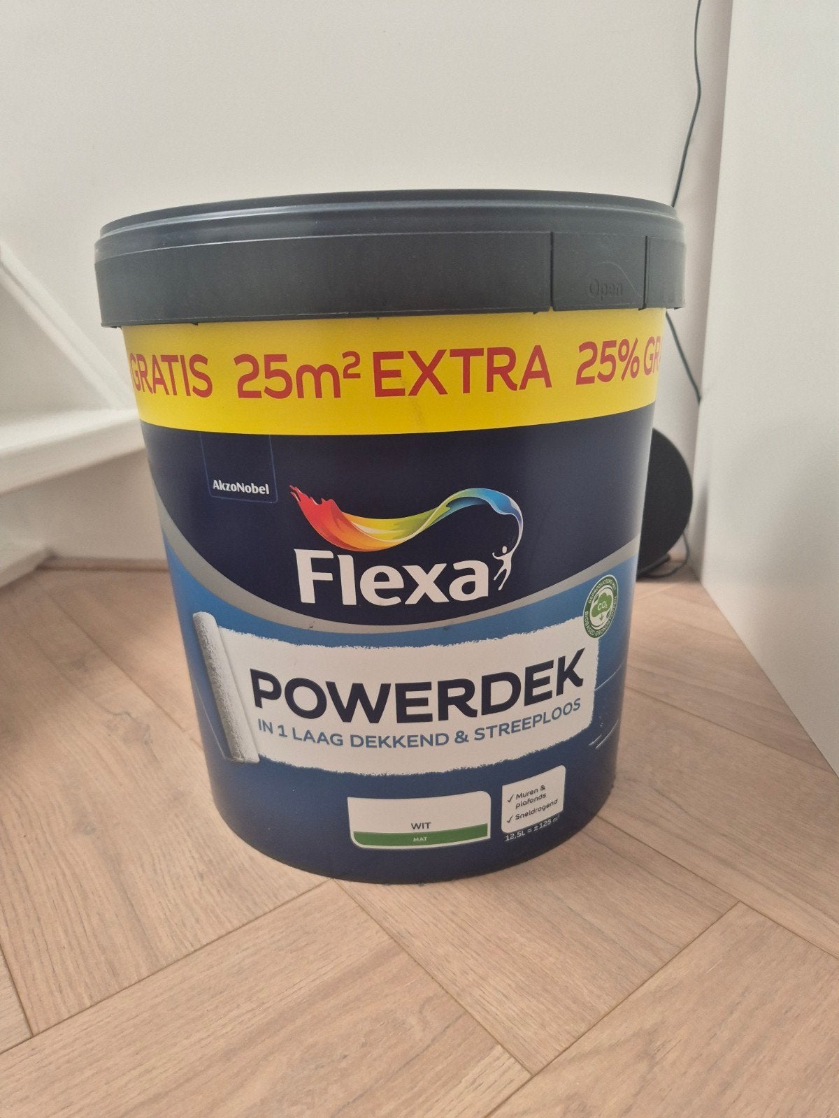 Flexa Powerdek 12,5 liter WIT, Ophalen, Nieuw, Wit