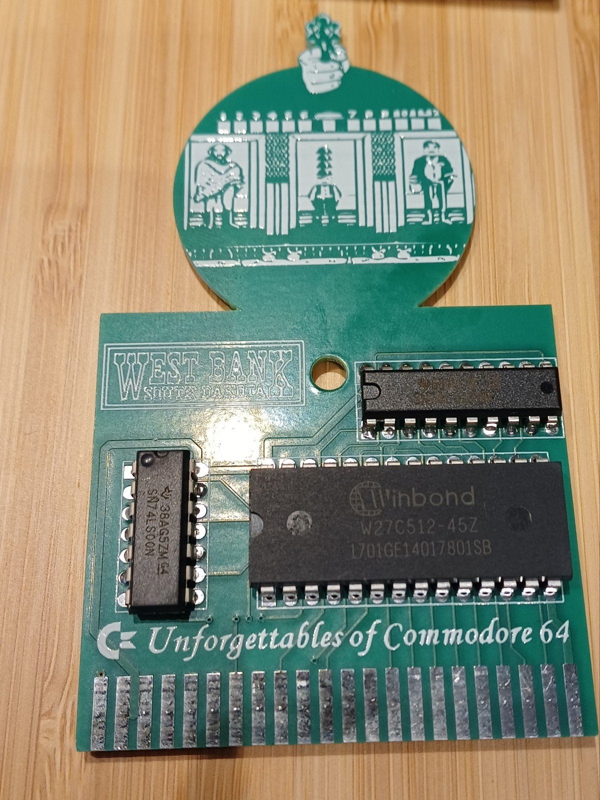 Commodore 64 PCB: West Bank cartridge, Computers en Software, Ophalen of Verzenden, Commodore 64