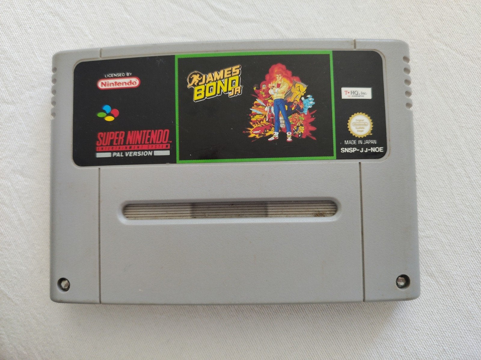 James Bond Jr. Super Nintendo SNES PAL Versie, Avontuur en Actie, Gebruikt, 1 speler, Ophalen of Verzenden