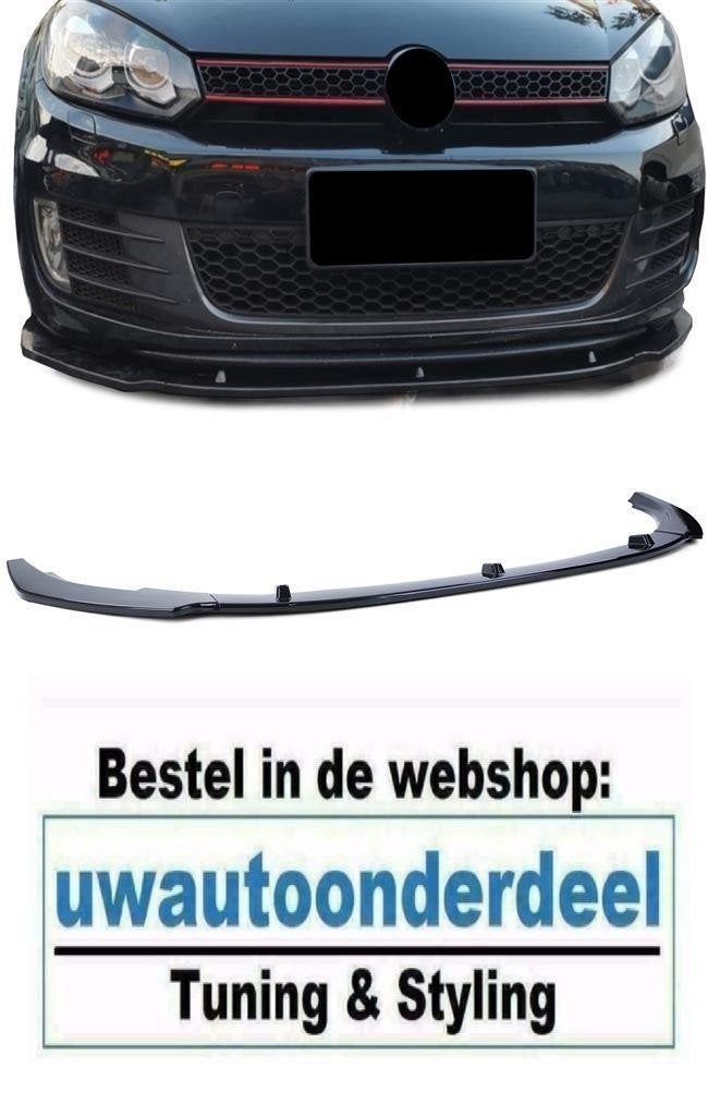Spoiler Splitter Voor Vw Golf 6 GTI GTD glans Zwart
