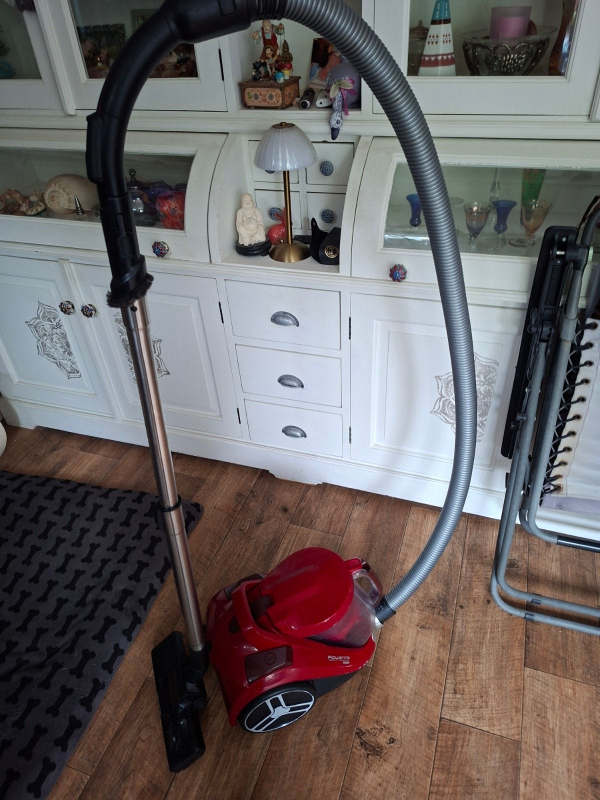 Rowenta Compact Power Cyclonic Stofzuiger Rood, Rowenta, Gebruikt, Ophalen of Verzenden, Sledestofzuiger